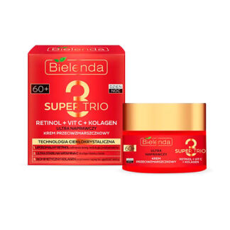 BIELENDA SUPER TRIO RETINOL + VIT C + KOLAGEN Ультра восстанавливающий крем