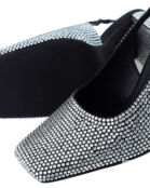 Туфли с кристаллами JEFFREY CAMPBELL BlingBling черный+серебряный 37