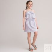 Платье На тонких бретелях из английской вышивки 3-12 лет 7 лет - 120 см роз