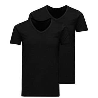 Комплект из 2 футболок с Короткими рукавами S черный