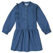 Платье Из джинсовой ткани с воланами 3-12 лет 4 года - 102 см синий