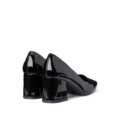 Туфли-лодочки Лакированные на широком каблуке 38 черный