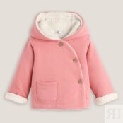Пальто С капюшоном из мольтона и искусственного меха 2 года - 86 см розовый