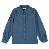 Блузка С длинными рукавами из легкого денима 5 лет - 108 см синий