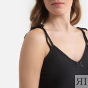 Рубашка Ночная на тонких бретелях 50/52 (FR) - 56/58 (RUS) черный
