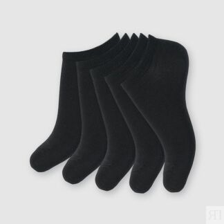Носки короткие черные набор из 5 пар LA REDOUTE размер 38/41