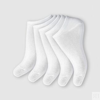 Носки короткие белые набор из 5 пар LA REDOUTE размер 38/41