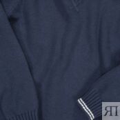 Пуловер С круглым вырезом из тонкого трикотажа 4 года - 102 см синий