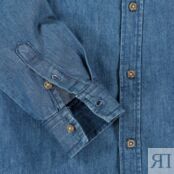 Рубашка Джинсовая 3-12 лет 12 лет -150 см синий