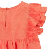 Блузка С воланами с вышивкой гладью 6 лет - 114 см оранжевый