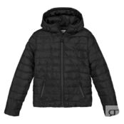 Куртка Стеганая тонкая с капюшоном 10-18 лет 18 лет - 180 см черный