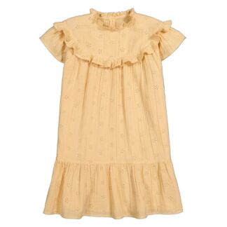 Платье С вышивкой из хлопчатобумажной газовой ткани 7 лет - 120 см желтый
