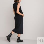 Платье Для периода беременности без рукавов из биохлопка L черный