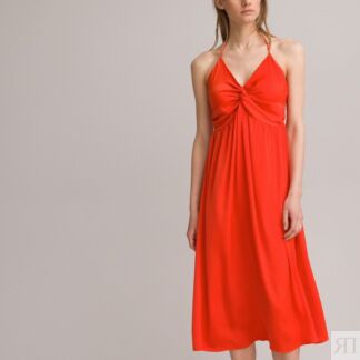 Платье С тонкими бретелями 40 оранжевый