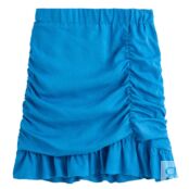 Мини-юбка Со сборками и воланами 36 (FR) - 42 (RUS) синий