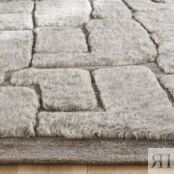 Ковер Из шерсти из ткани меланж связанный вручную Teocali 160 x 230 см серы