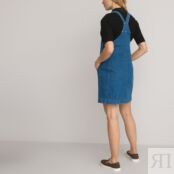Платье-сарафан Для периода беременности из денима 40 синий