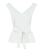 Топ из крепа P.A.R.O.S.H. D312422-PANTY23 молочный xs D312422-PANTY23 фото 1