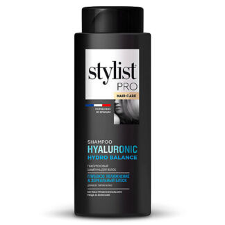 STYLIST PRO Гиалуроновый шампунь для волос глубокое увлажнение & зеркальный