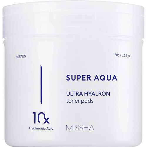 MISSHA Тонер-пэды для лица Super Aqua Ultra Hyalron увлажняющие
