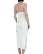 Открытое платье облегающего силуэта Giuseppe Di Morabito PS23216KN-79 белый