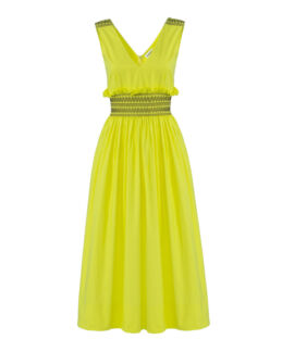 Платье P.A.R.O.S.H. CANYOXD724250 желтый+принт l