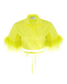 Топ из хлопка Giuseppe Di Morabito SS22135TO-126-39 желтый 38 SS22135TO-126-39 фото 1