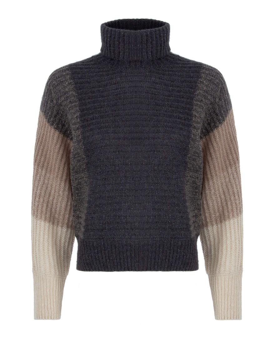 Вязаный свитер Peserico S99093F05 тем.серый 42