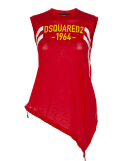 Топ DSQUARED2 S75NC0962 красный+желтый+белый xs