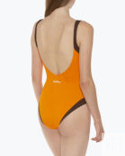 Купальник MaxMara_Beachwear GERBA.21 оранжевый+коричневый 40