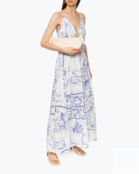 Платье Erika Cavallini P1S204 белый+синий 42