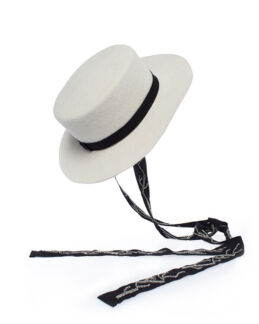 Шляпа MDWS KNL04 белый+черный m