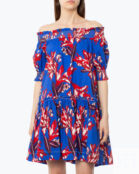 Платье P.A.R.O.S.H. CECCO722467 синий+красный xs