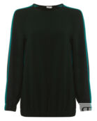 Блуза P.A.R.O.S.H. PIRATY311062B тем.зеленый+бирюзовый xs