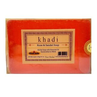 KHADI Натуральное очищающее мыло Роза и Сандал
