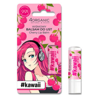 4ORGANIC Бальзам для губ Cherry KAWAII