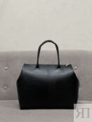 Женская сумка саквояж-трансформер черная A0201