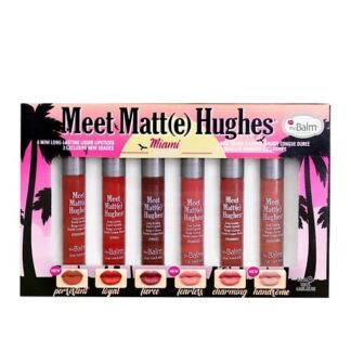 THEBALM Набор из 6 оттенков мини жидких матовых помад Meet Matt(e) Hughes М