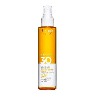 CLARINS Солнцезащитное масло-спрей для тела и волос SPF 30 Huile-en-Brume S