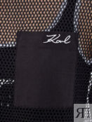 Футболка с накладным карманом и принтом K/Signature KARL LAGERFELD