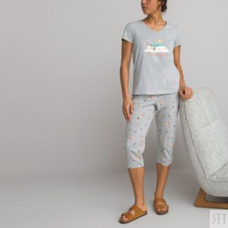 Пижама С короткими штанишками из хлопка с принтом купальщицы 34/36 (FR) - 4
