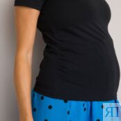 Комплект из 2 футболок для Периода беременности из биохлопка S черный
