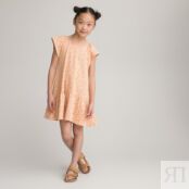 Платье С воланами и цветочным принтом 5 лет - 108 см желтый