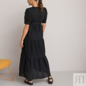 Платье-макси Для периода беременности длинное 46 черный