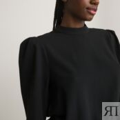 Блузка С воротником-стойкой и длинными рукавами 42 (FR) - 48 (RUS) черный