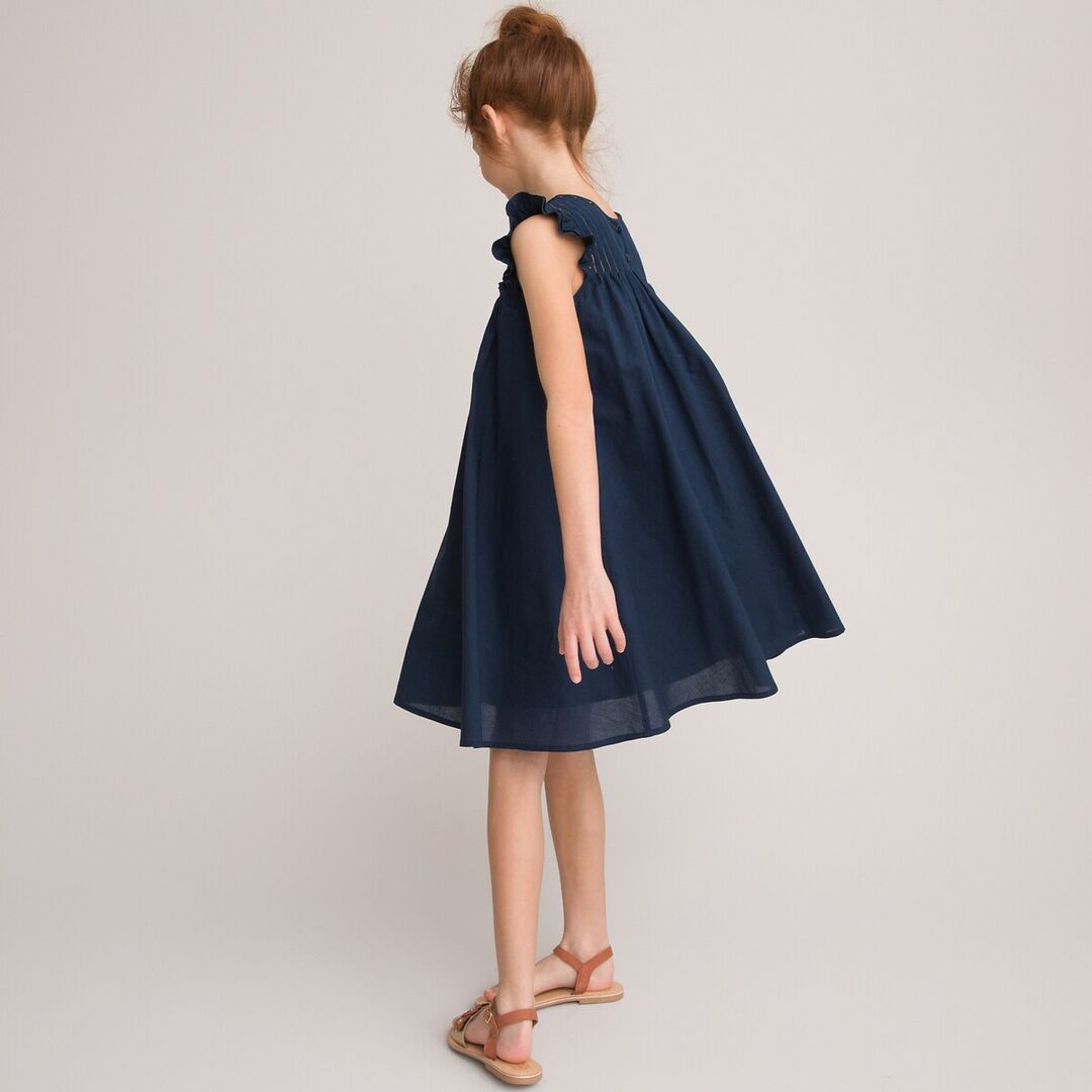 Платье Без рукавов из биохлопка 3-12 лет 12 лет -150 см синий