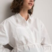 Рубашка Для периода беременности длинные рукава 38 (FR) - 44 (RUS) белый