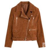 Куртка Из кожи в байкерском стиле 48 (FR) - 54 (RUS) каштановый