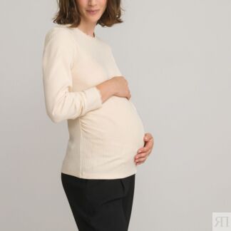 Лонгслив Для периода беременности с круглым вырезом XL белый