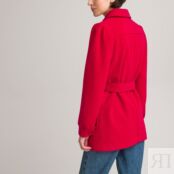 Пальто Средней длины на пуговицах с ремешком 38 (FR) - 44 (RUS) красный